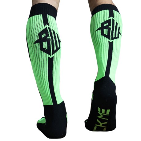 Breedwell Chaussettes Hautes Neo Camo Vert Fluo