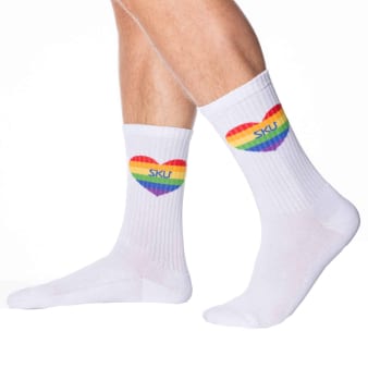 Chaussettes Sport Cœurs Rainbow SKU