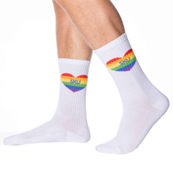 Chaussettes Sport Cœurs Rainbow SKU