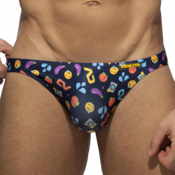 Slip Bikini Emoji Bleu Marine Addicted