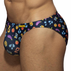 Slip Bikini Emoji Bleu Marine Addicted