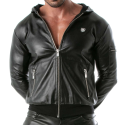 Veste Zippée à Capuche Kinky Noire TOF Paris
