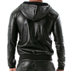 Veste Zippée à Capuche Kinky Noire TOF Paris