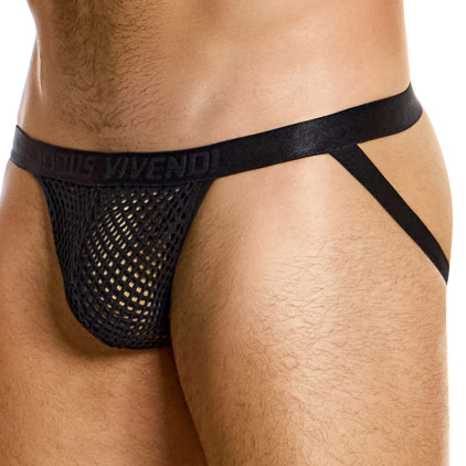 Jock Strap Through Mesh Noir Modus Vivendi