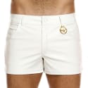 Modus Vivendi Vegan Leather Shorts - White
