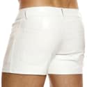 Modus Vivendi Vegan Leather Shorts - White