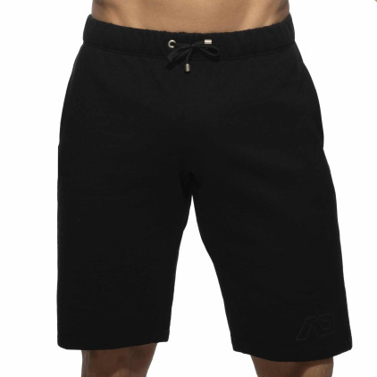 Short Coton Recyclé Noir Addicted