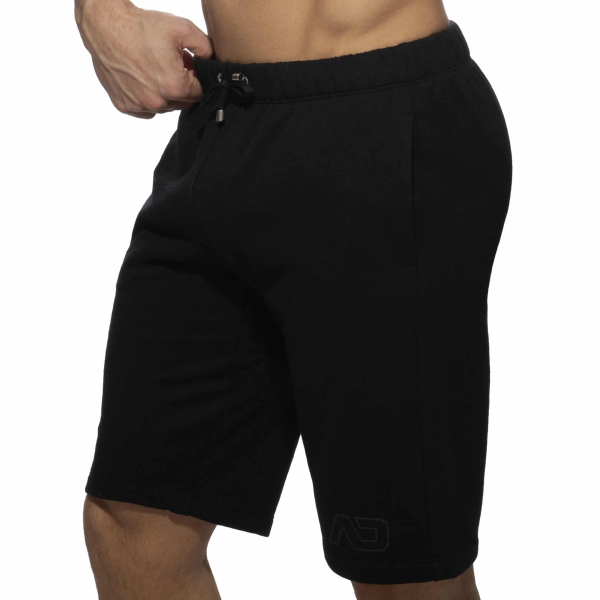 Short Coton Recyclé Noir Addicted