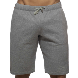 Short Coton Recyclé Gris Chiné Addicted