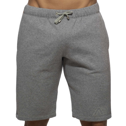 Short Coton Recyclé Gris Chiné Addicted