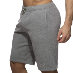 Short Coton Recyclé Gris Chiné Addicted