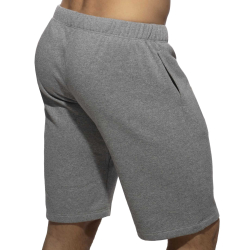 Short Coton Recyclé Gris Chiné Addicted