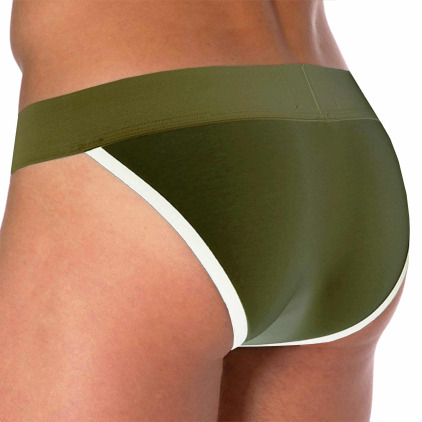 Slip Tanga Logo Coton Kaki SKU