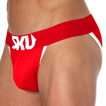 Slip Tanga Logo Coton Rouge SKU