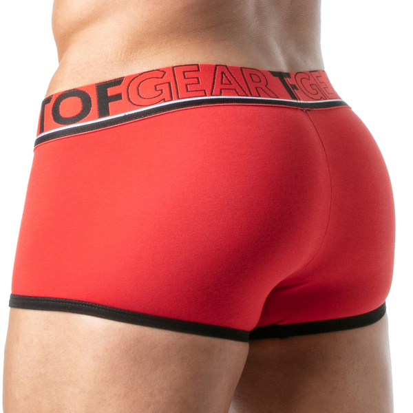 Men's Tactics Windsurfer Trunks – Red Tropical Print, Size Medium, #1818IM MF88