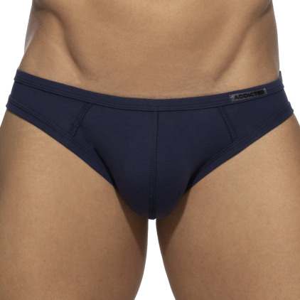 Lot de 3 Slips Bikini Basic Bleu Marine Addicted