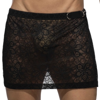 Jupe Dentelle Florale Noire Addicted