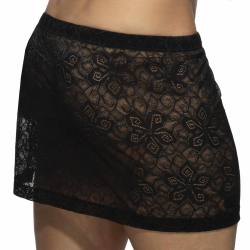 Jupe Dentelle Florale Noire Addicted