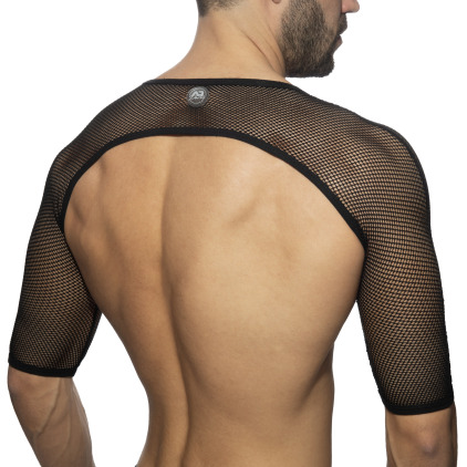Crop Top Mesh Noir Addicted