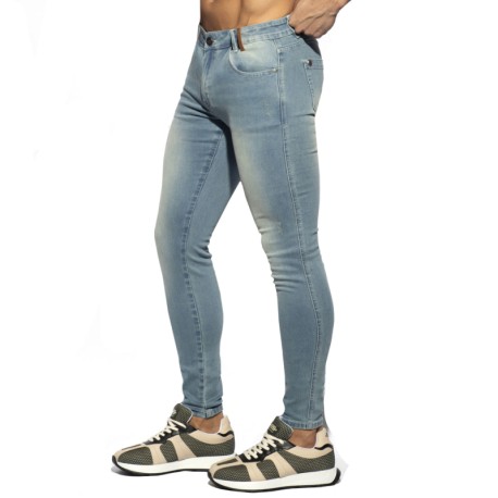 ES Collection Pantalon Jeans Slim Fit Bleu Indigo