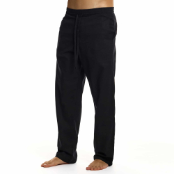 Pantalon en Lin Noir Modus Vivendi