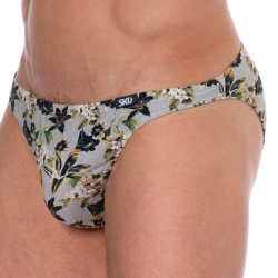 SKU Floral Cotton Mini Briefs - Grey