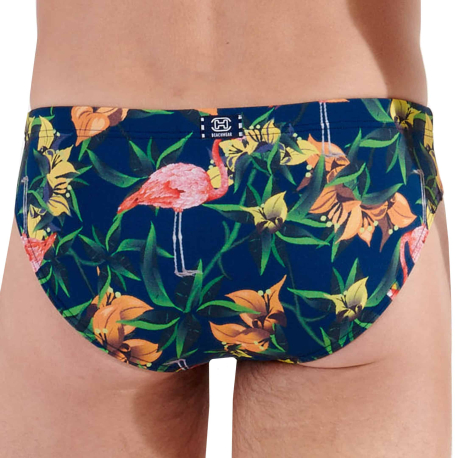HOM Flamingo Mini Swim Briefs - Navy