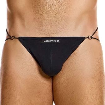 Jock Strap Ficelle Antibactérien Noir Modus Vivendi