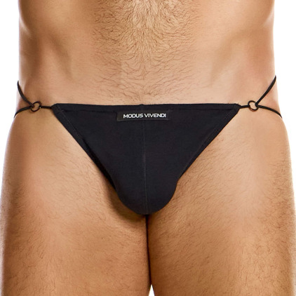 Jock Strap Ficelle Antibactérien Noir Modus Vivendi