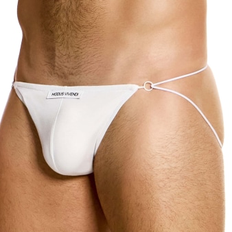 Jock Strap Ficelle Antibactérien Blanc Modus Vivendi