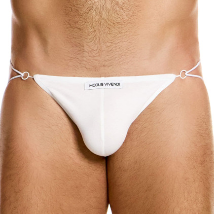 Jock Strap Ficelle Antibactérien Blanc Modus Vivendi