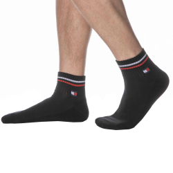 Lot de 2 Paires de Socquettes Sport Iconic Noires Tommy Hilfiger
