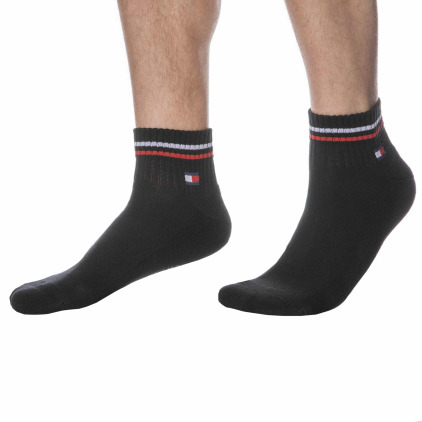 Lot de 2 Paires de Socquettes Sport Iconic Noires Tommy Hilfiger