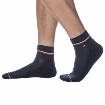 Lot de 2 Paires de Socquettes Sport Iconic Bleu Marine Tommy Hilfiger