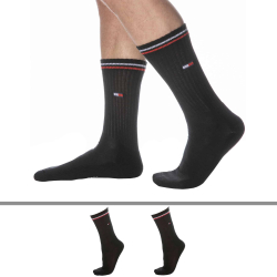 Tommy Hilfiger 2-Pack Iconic Sporty Socks - Black