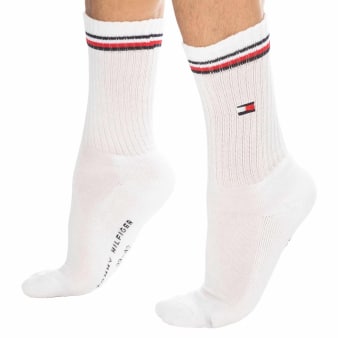 Lot de 2 Paires de Chaussettes Sport Iconic Blanches Tommy Hilfiger
