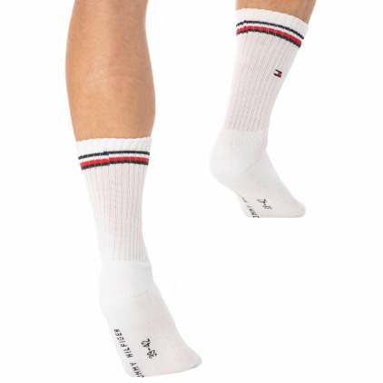 Lot de 2 Paires de Chaussettes Sport Iconic Blanches Tommy Hilfiger