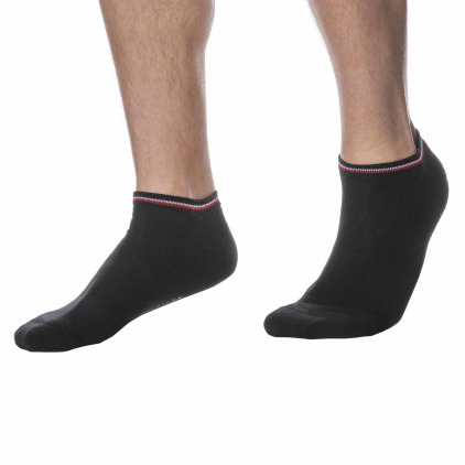 Lot de 2 Paires de Socquettes Sneaker Iconic Noires Tommy Hilfiger