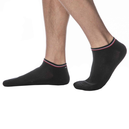 Lot de 2 Paires de Socquettes Sneaker Iconic Noires Tommy Hilfiger