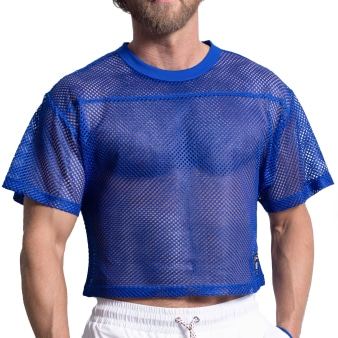 T-Shirt Crop Practice Bleu Roi Bike