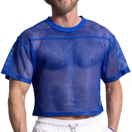 T-Shirt Crop Practice Bleu Roi Bike