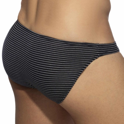 Slip Bikini Sailor Mini Stripes Bleu Marine Addicted
