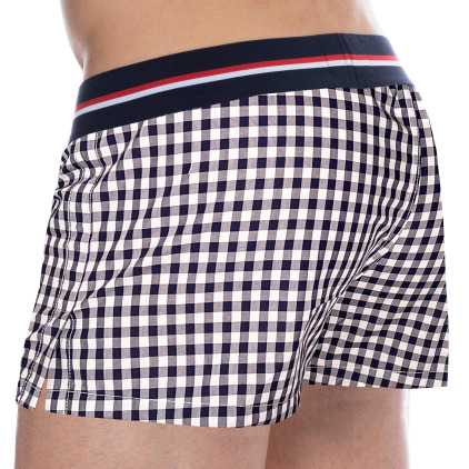 Caleçon Coton Vichy Bleu Marine SKU