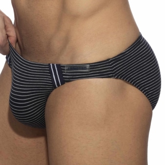 Slip Bikini Sailor Mini Stripes Bleu Marine Addicted