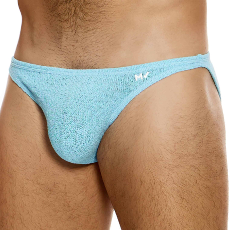 Modus Vivendi Plaint Knit Low Cut Briefs - Light Blue