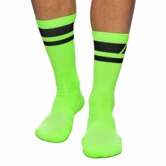 Chaussettes AD Neon Vert Fluo Addicted