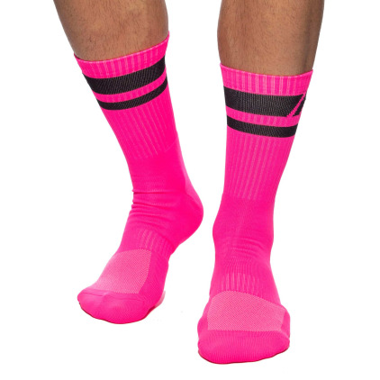 Chaussettes AD Neon Rose Fluo Addicted