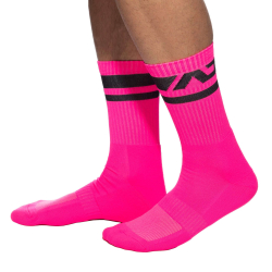 Chaussettes AD Neon Rose Fluo Addicted