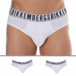 Lot de 2 Slips Essential Coton Blancs Bikkembergs