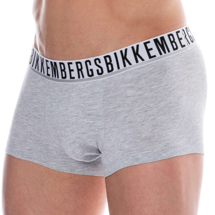 Lot de 2 Boxers Essential Coton Gris Chiné Bikkembergs